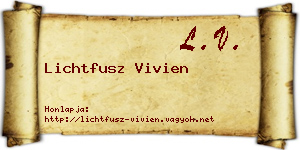 Lichtfusz Vivien névjegykártya